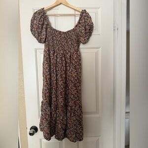 Floral Puff Sleeve Dress